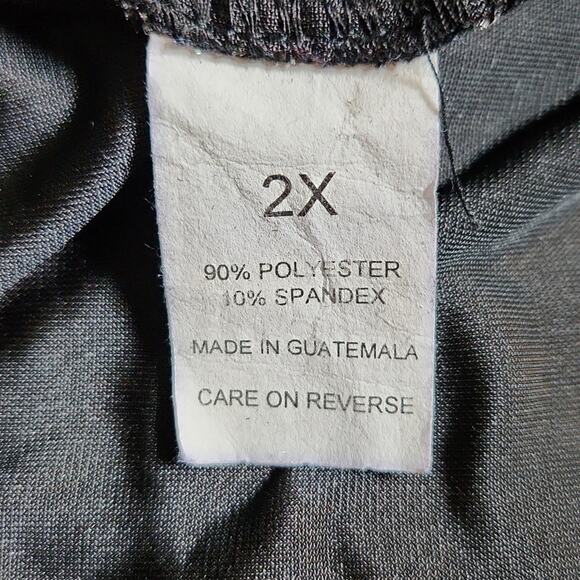 Briggs New York Women's Black Velvet Jacket Built-in Top Size 2X Paisley Shine - Picture 9 of 11